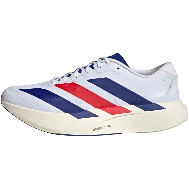 Adidas Adizero Evo SL Woven Laufschuhe Herren Cloud White Mystery Ink Pure Ruby