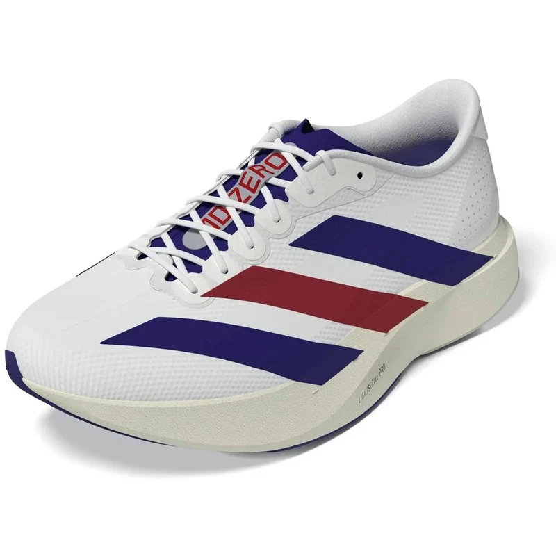 Adidas Adizero Evo SL Woven Laufschuhe Herren Cloud White Mystery Ink Pure Ruby