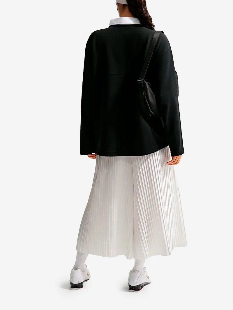 Pantaloni Culotte Oversize bianchi in Taffetà