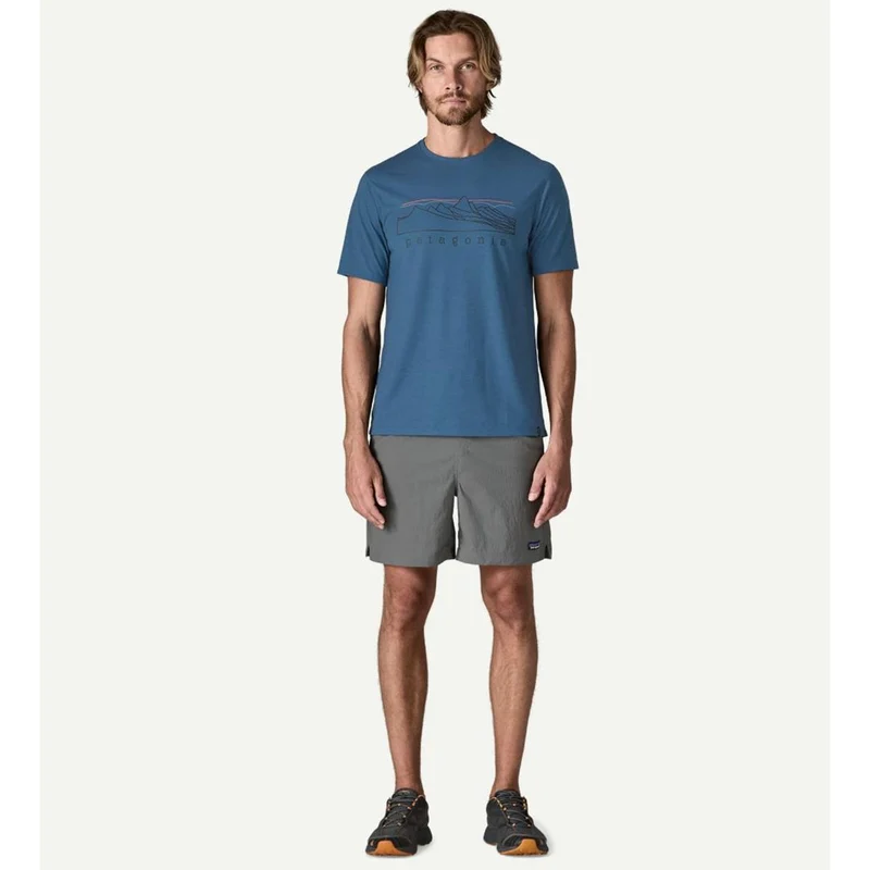 Patagonia M Cap Cool Trail Shirt - Stratapeaks aquatic blue Herren T-Shirt