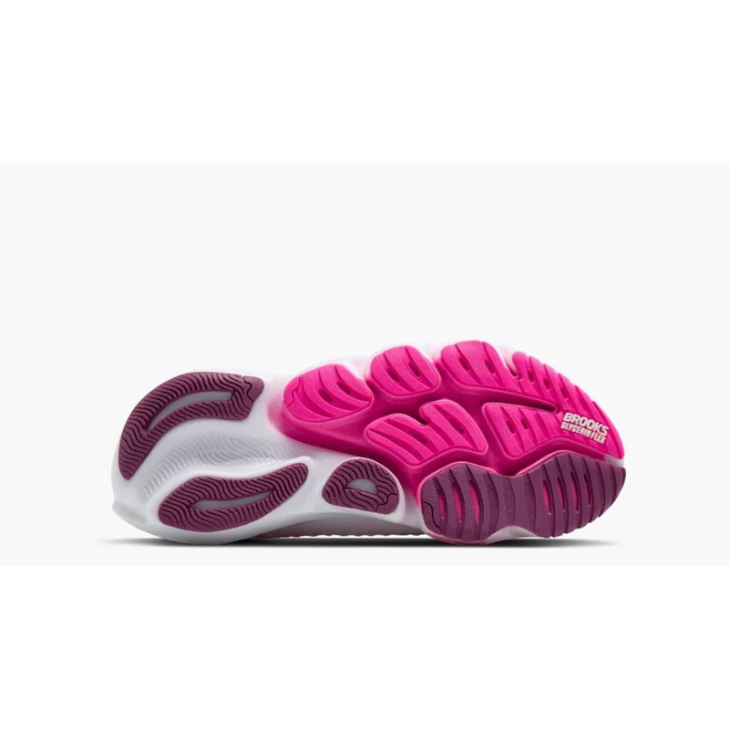 Brooks Glycerin Flex Women white cyber pink argyle
