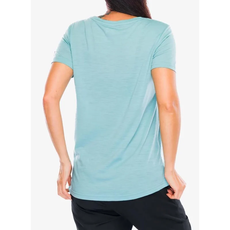 Super Natural W Tri Tee cameo blue blueberry Damen T-Shirt