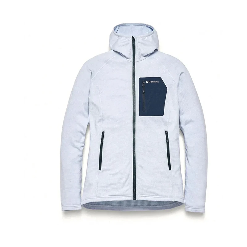 Montane Protium CP Hoody W Violet, leichter Damen-Fleece-Hoody für Bergsport und Outdoor