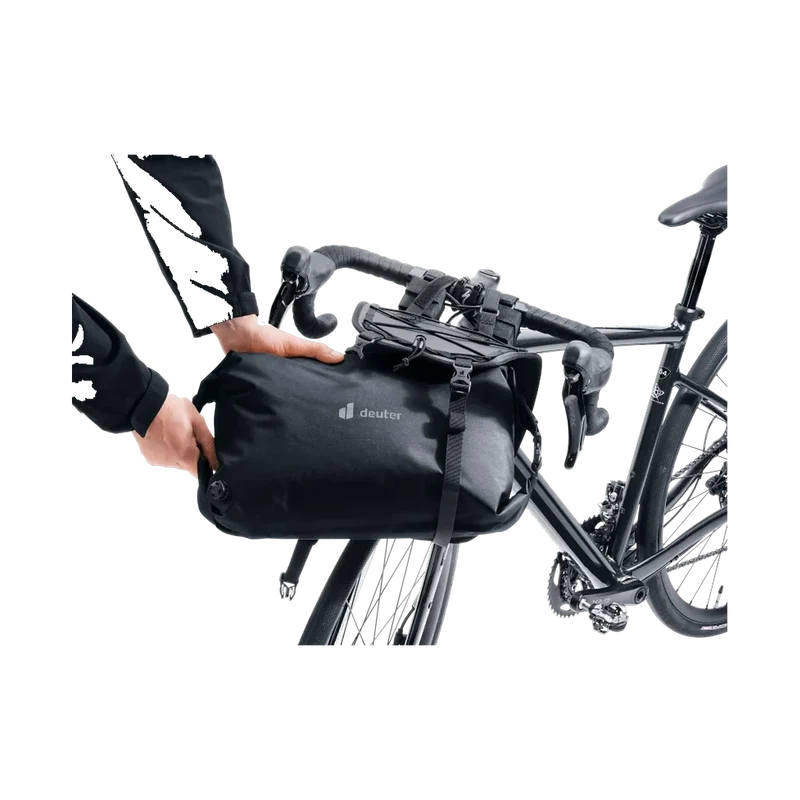 Deuter Cabezon HB 14 Black, robuste Lenkertasche für Bikepacking und Touren
