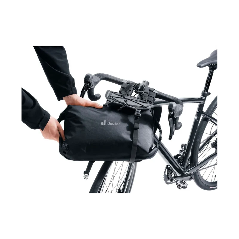 Deuter Cabezon HB 14 Black, robuste Lenkertasche für Bikepacking und Touren