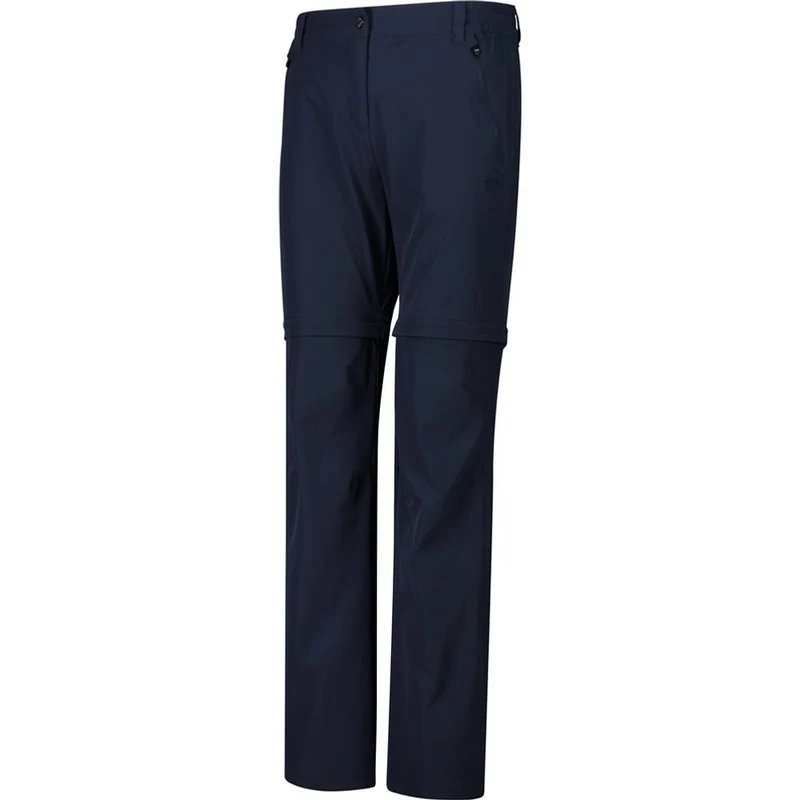 CMP Damen Zip Off Outdoorhose black-blue