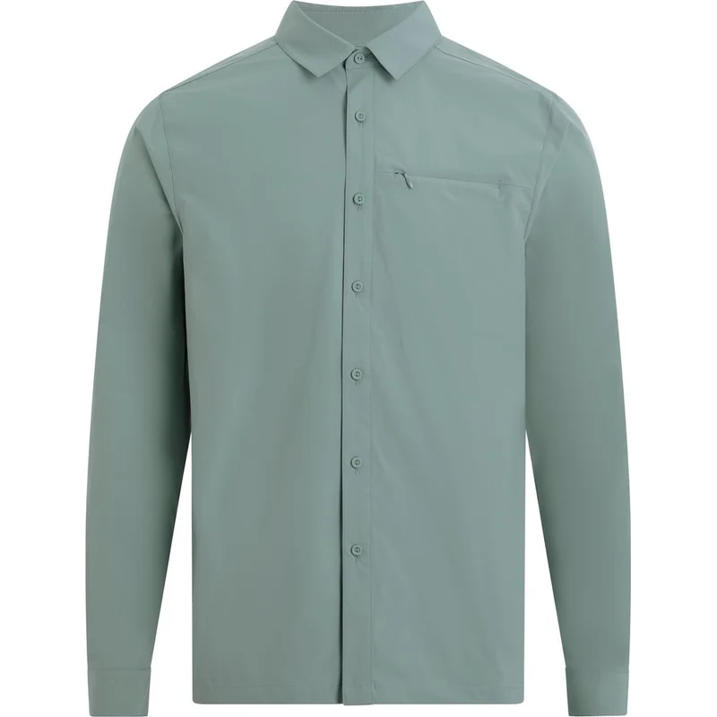 McKinley Palola LS M Outdoor-Hemd Herren blue-smoke