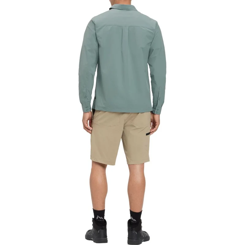 McKinley Palola LS M Outdoor-Hemd Herren blue-smoke
