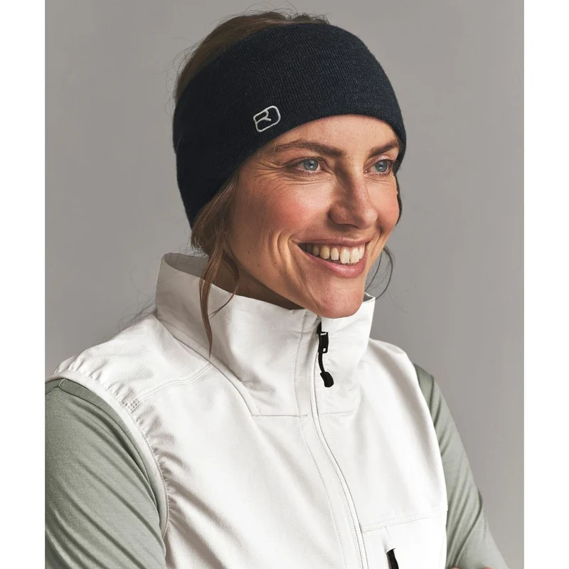 Ortovox Wonderwool Headband Stirnband black-raven-blend