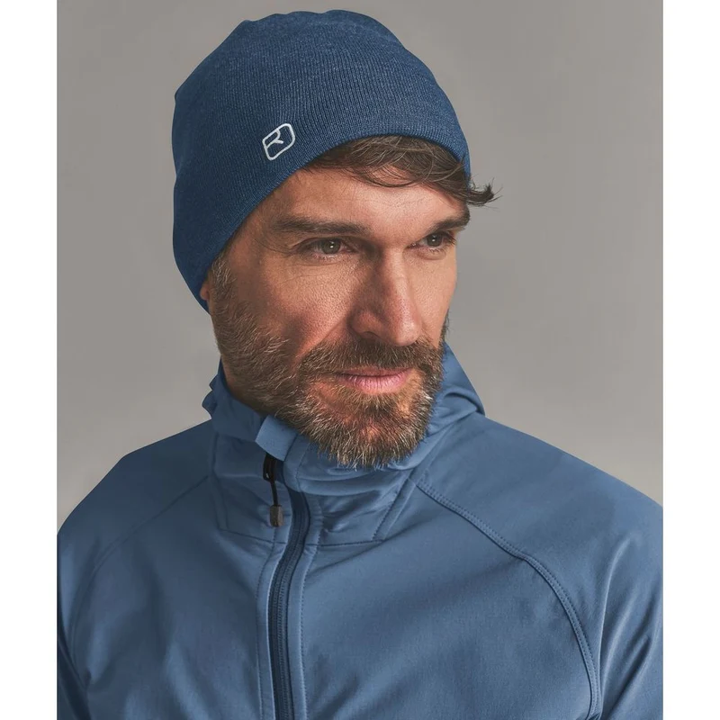 Ortovox Peak Beanie Mütze blue-nunatak
