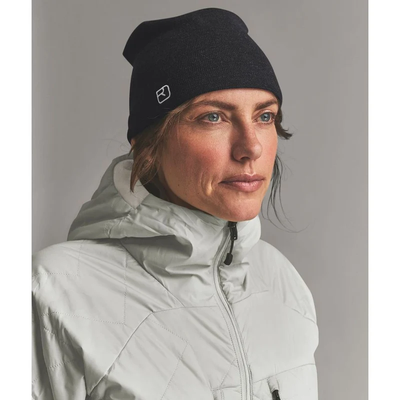 Ortovox Wonderwool Beanie Mütze black-raven-blend