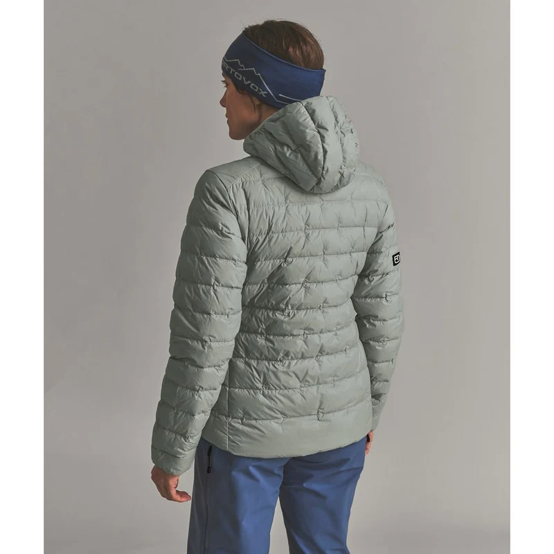 Ortovox Downwool 180 Hooded Jacket Damen Isolationsjacke green-sage