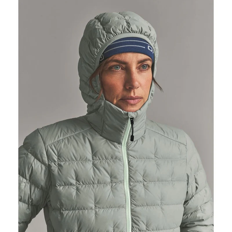 Ortovox Downwool 180 Hooded Jacket Damen Isolationsjacke green-sage