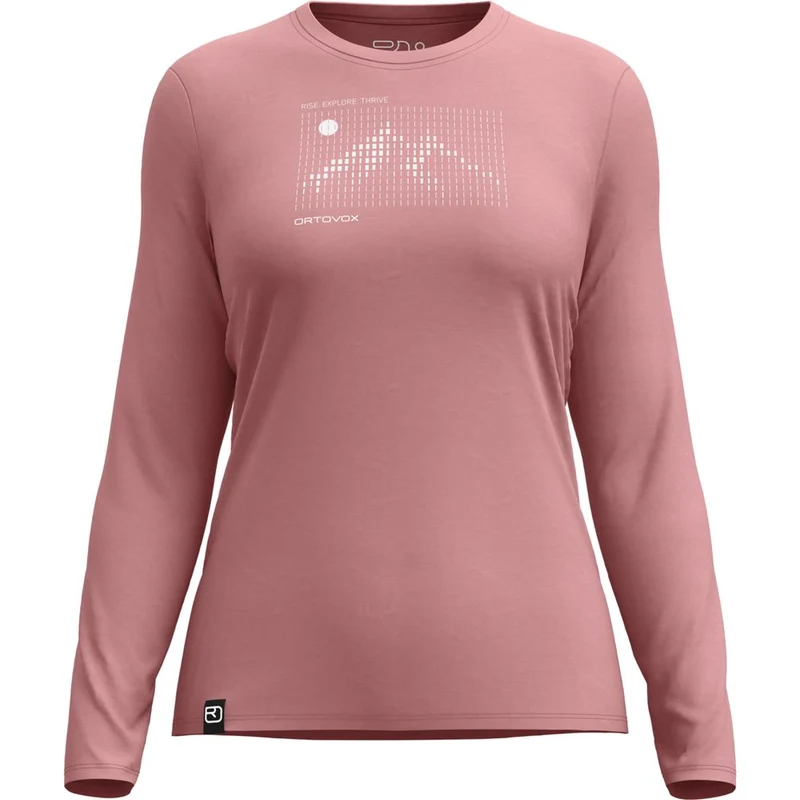 Ortovox 185 Merino Sunrise LS W Damen Langarmshirt dusk-rose