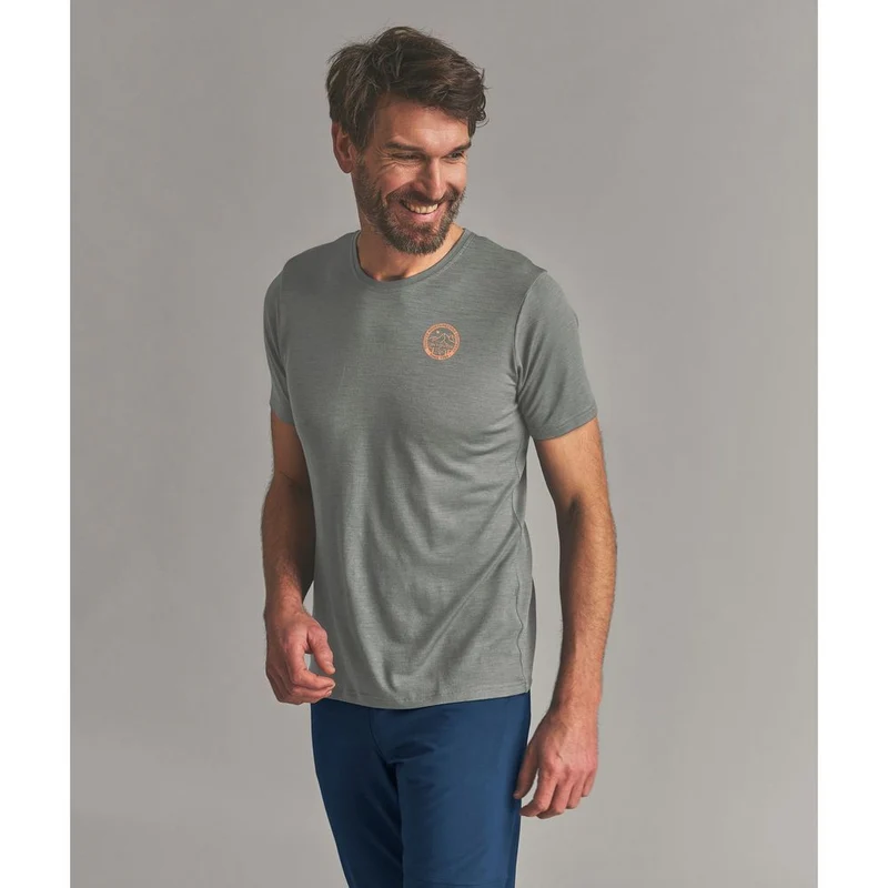 Ortovox 185 Merino MTN Badge TS M Herren Funktionsshirt dark-sage
