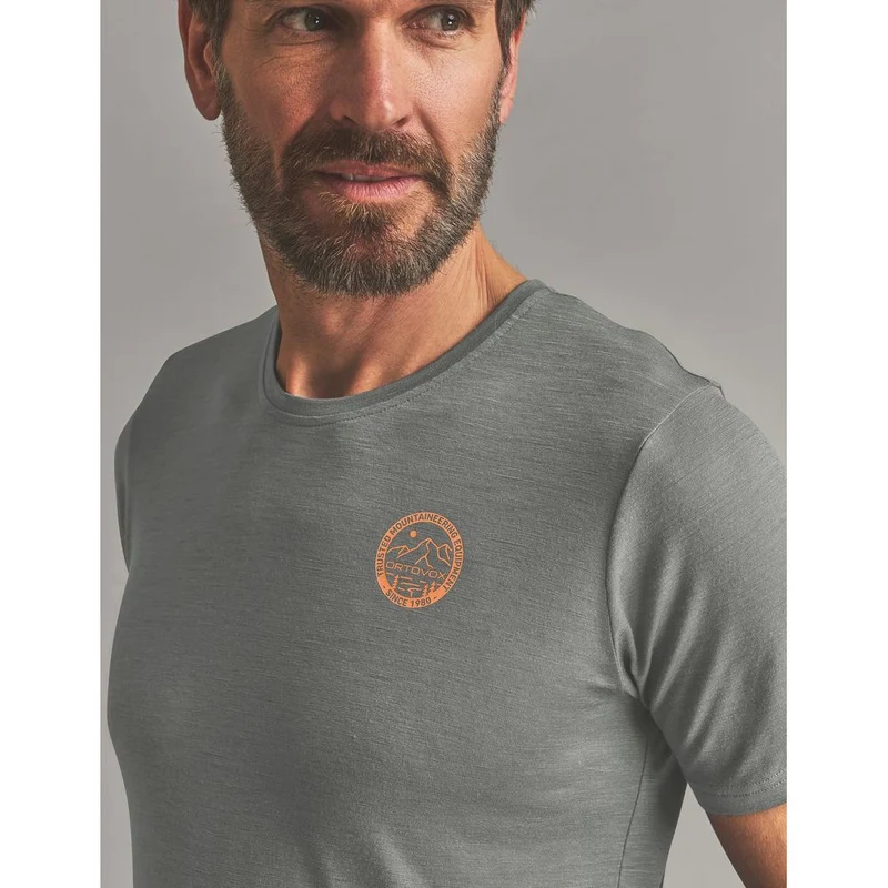 Ortovox 185 Merino MTN Badge TS M Herren Funktionsshirt dark-sage