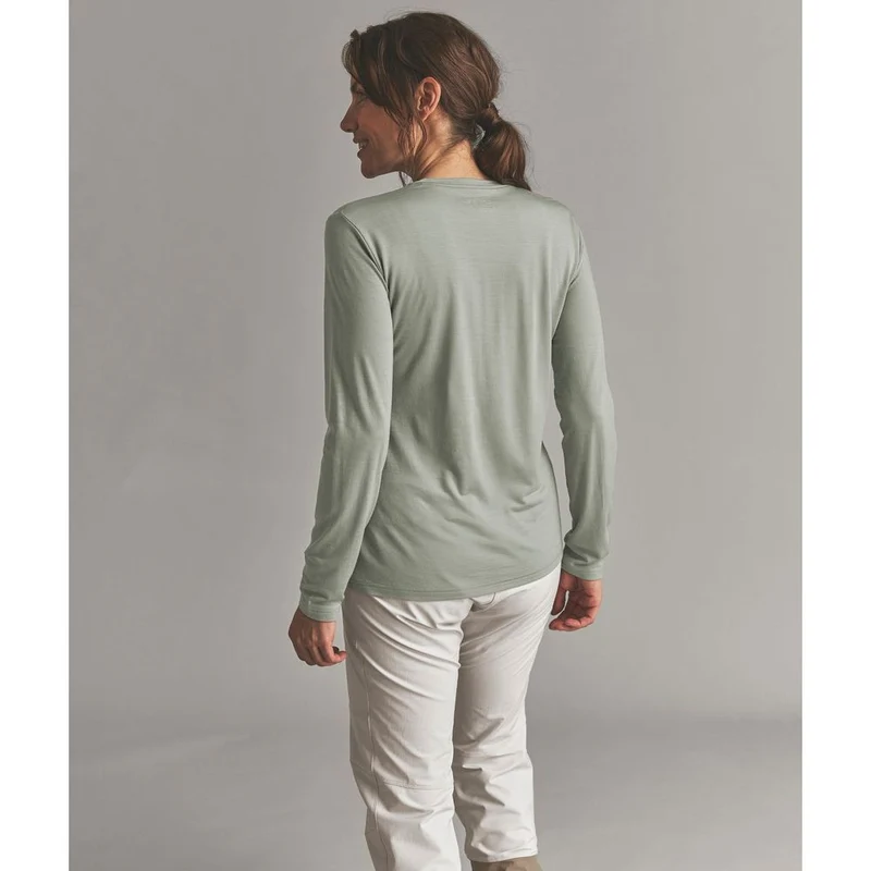 Ortovox 150 Cool Mountain LS W Damen Langarmshirt green-sage