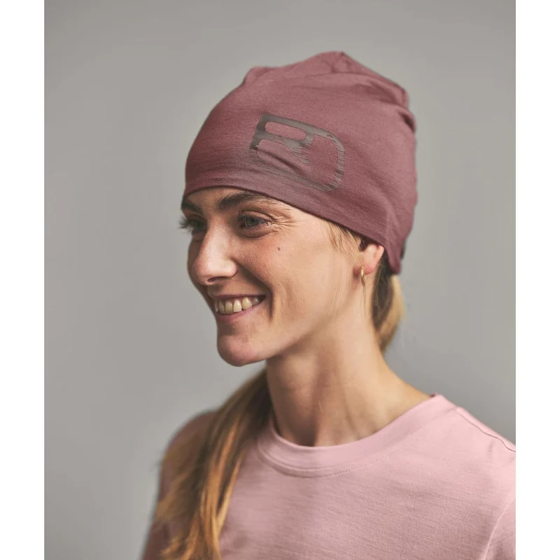 Ortovox 120 Cool Tec Logo Beanie Mütze green-sage
