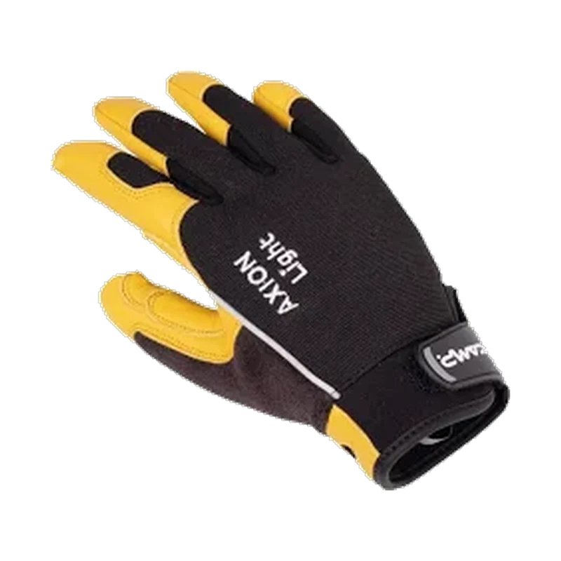 Camp Axion Light Full Yellow, leichte Vollfinger-Handschuhe für Klettersteig & Seilhandling