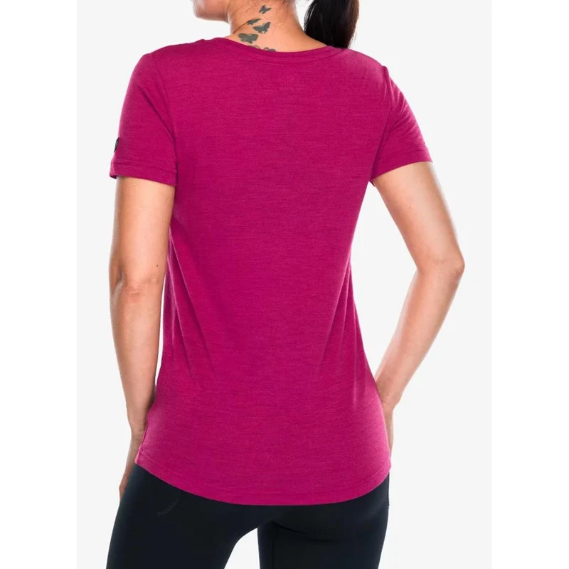Super Natural W Running Tee anemone feather grey Damen T-Shirt