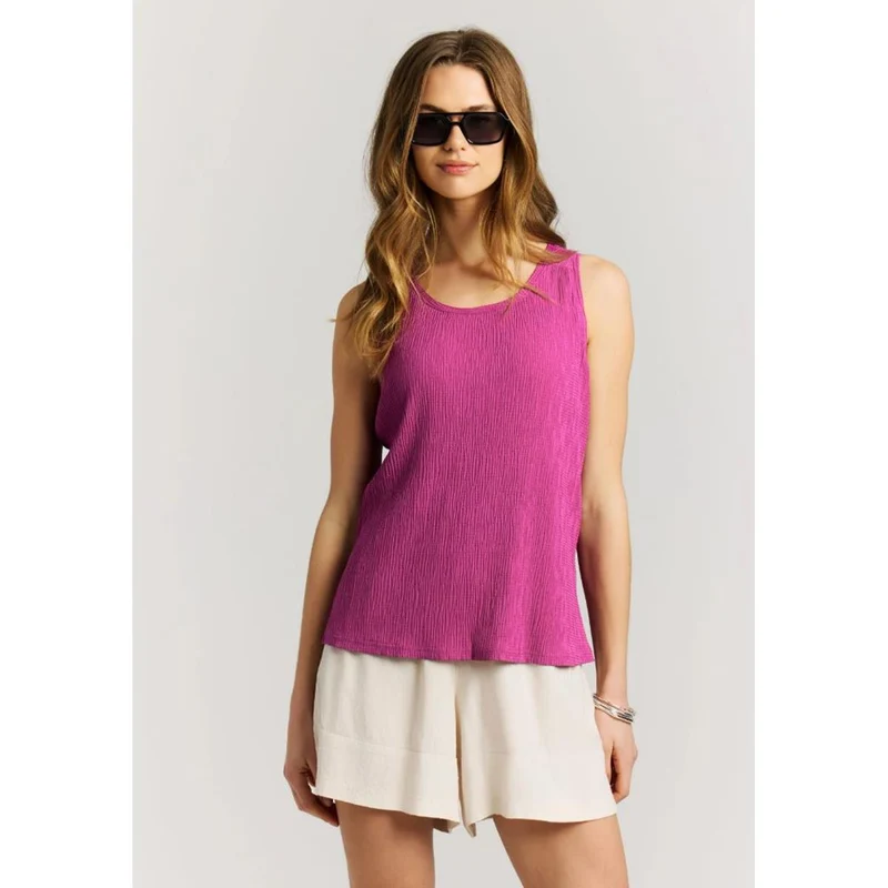 Protest Fields W punch pink Damen Top