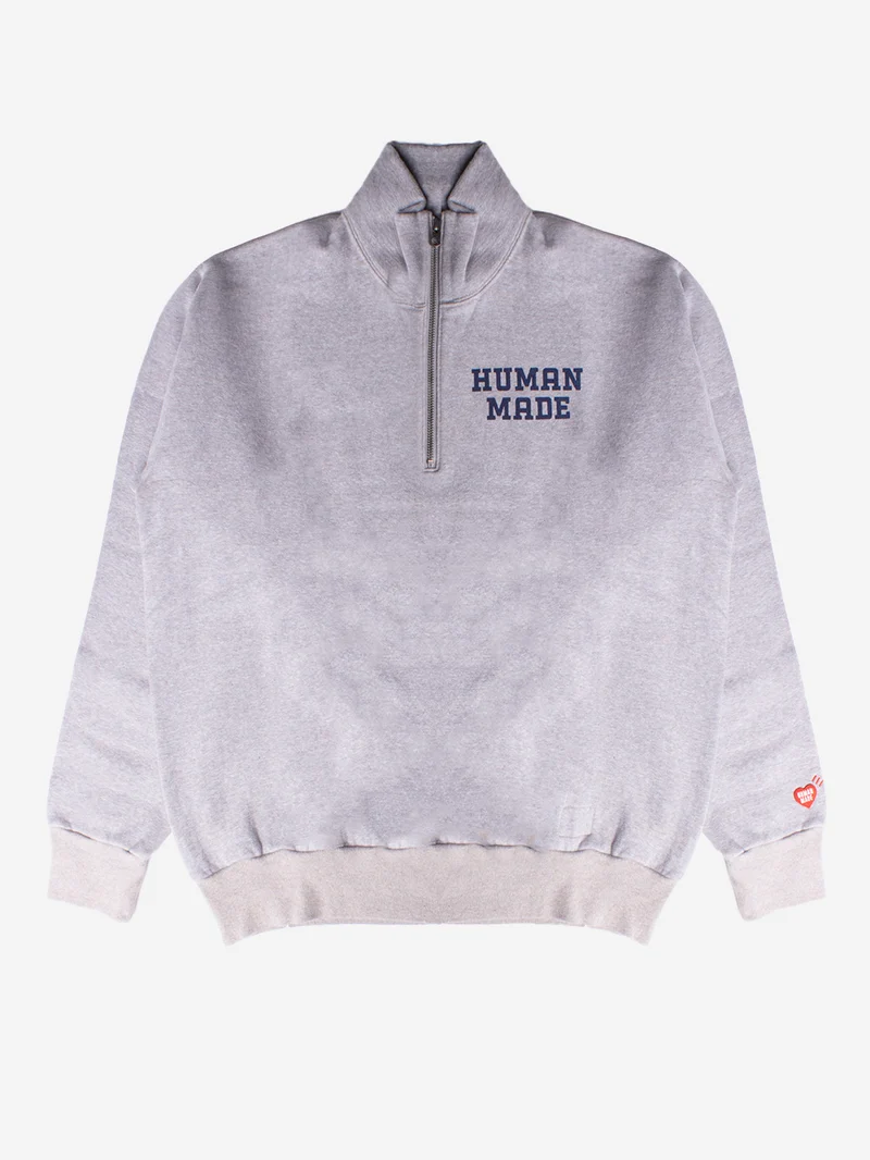 Felpa half-zip con grafica