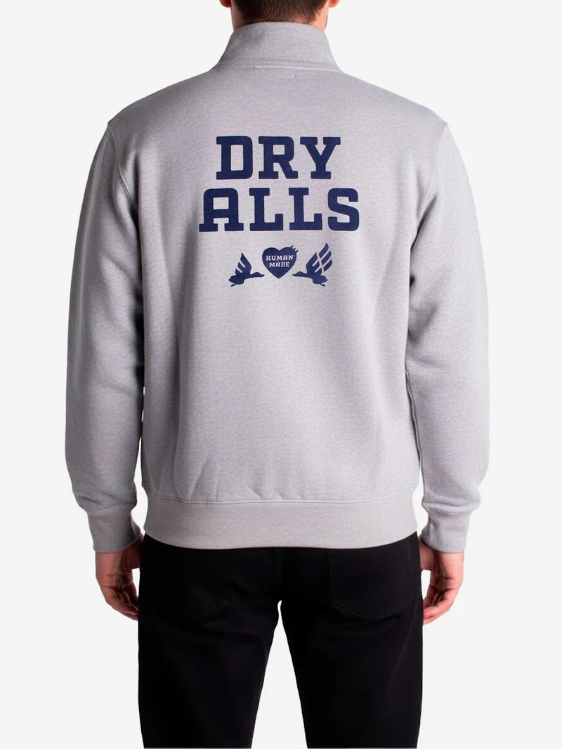 Felpa half-zip con grafica