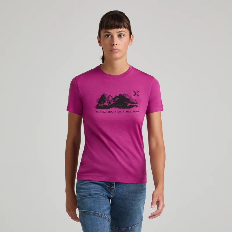 PEAKS MERINO T-SHIRT WOMAN
