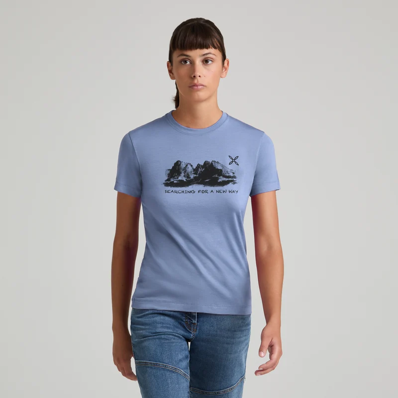 PEAKS MERINO T-SHIRT WOMAN