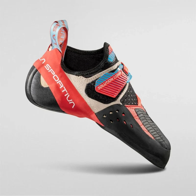 La Sportiva Solution Comp Damen Kletterschuh hibiscus-malibu-blue
