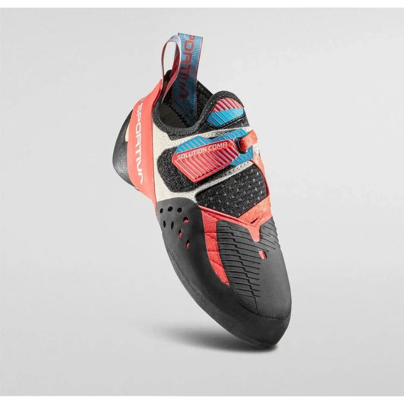 La Sportiva Solution Comp Damen Kletterschuh hibiscus-malibu-blue