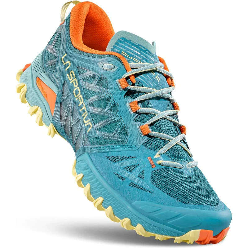 La Sportiva Bushido III Wide Damen Trailrunningschuh everglade zest