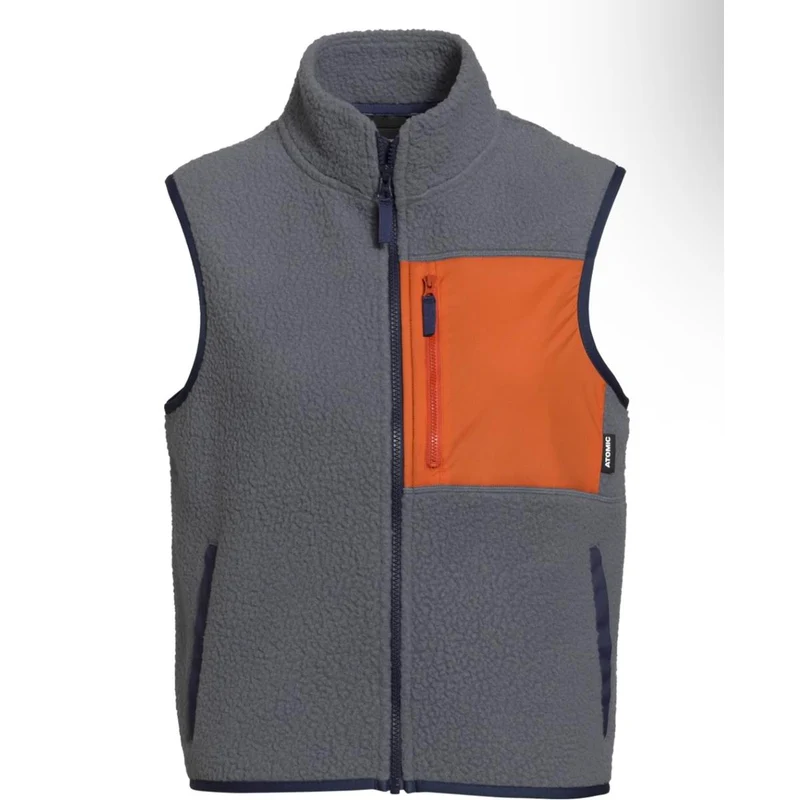 Atomic W Fleece Vest grey rust Damen Weste
