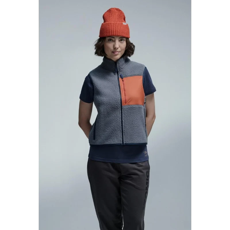 Atomic W Fleece Vest grey rust Damen Weste