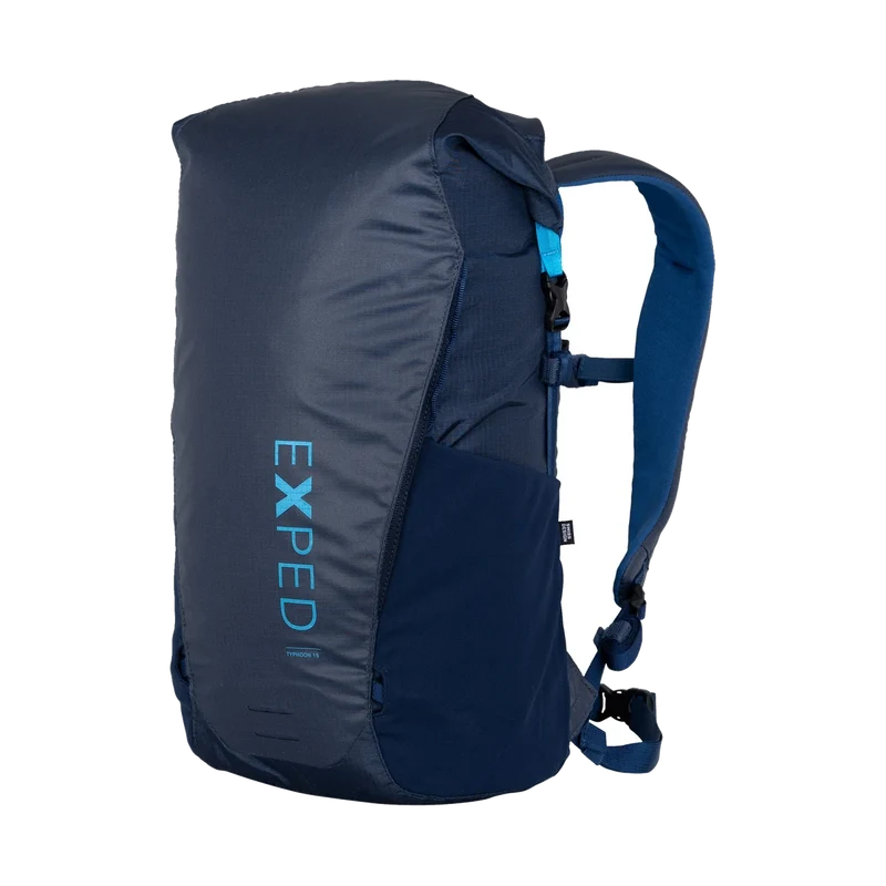 Exped Typhoon 15 Blue, wasserdichter Tagesrucksack für Outdoor und Alltag