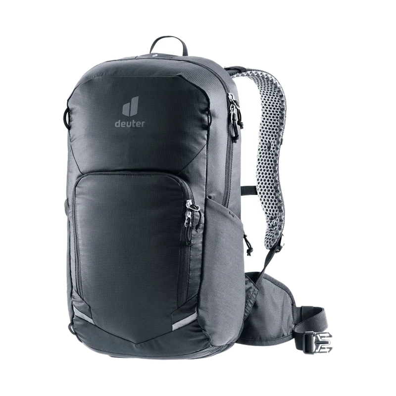 Deuter Bike 20 Black, funktioneller Bike-Rucksack für Touren und Alltag