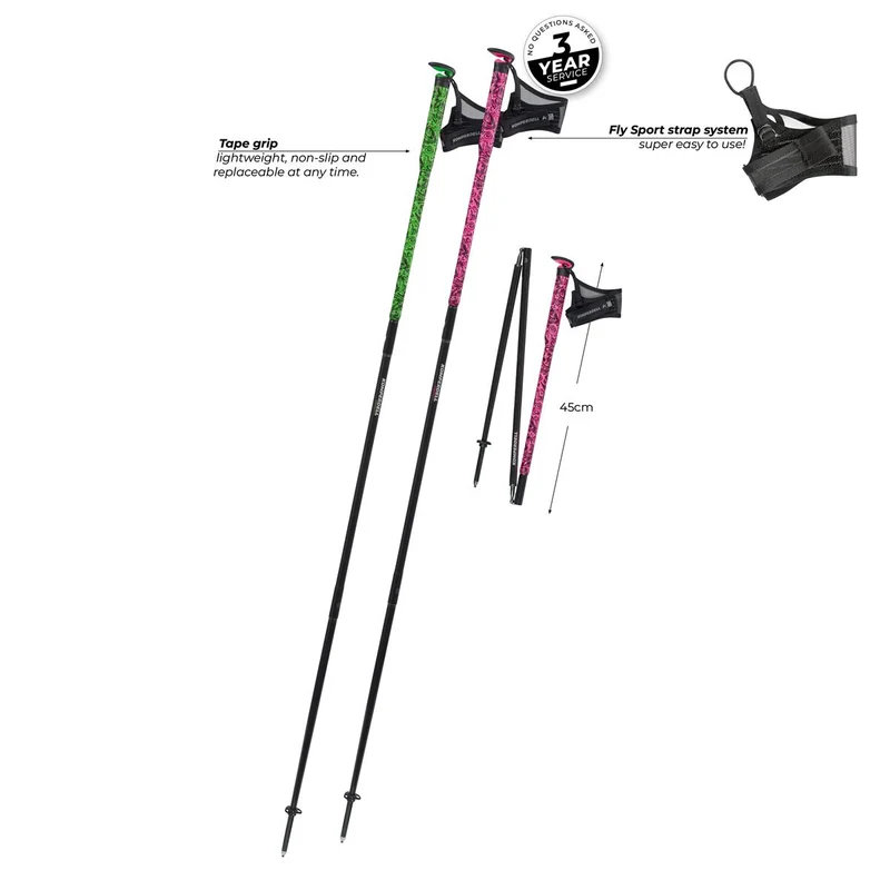 Komperdell Carbon FXP Ultra pink green