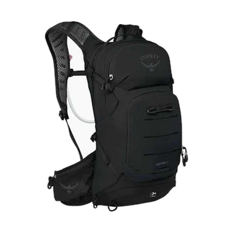 Osprey Raptor 14 Black, funktioneller Bike-Rucksack für MTB und Outdoor