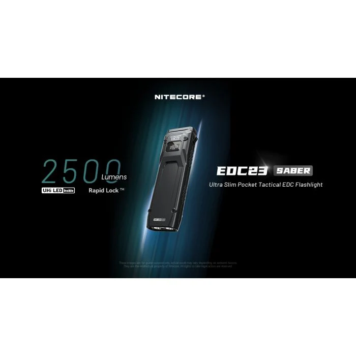 Nitecore | EDC23 | Zaklamp Oplaadbaar | 2500 Lumen