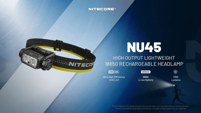 Nitecore | NU45 | Hoofdlamp Oplaadbaar | 1700 Lumen