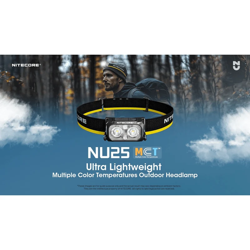 Nitecore | NU25 MCT | Hoofdlamp Oplaadbaar | 400 Lumen