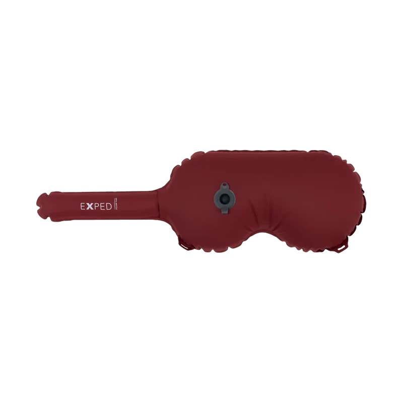 Exped Pillow Pump Red, Kissen und Pumpe in einem für Outdoor und Camping