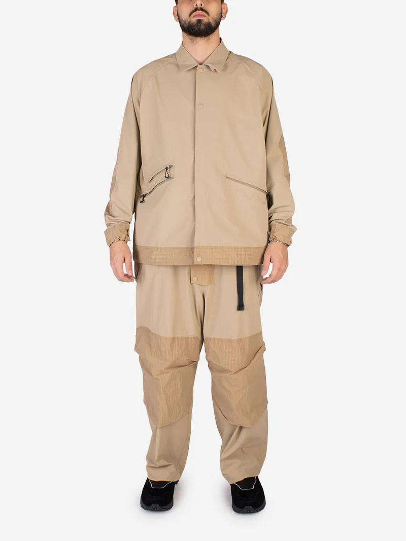 Pantaloni utility shell beige