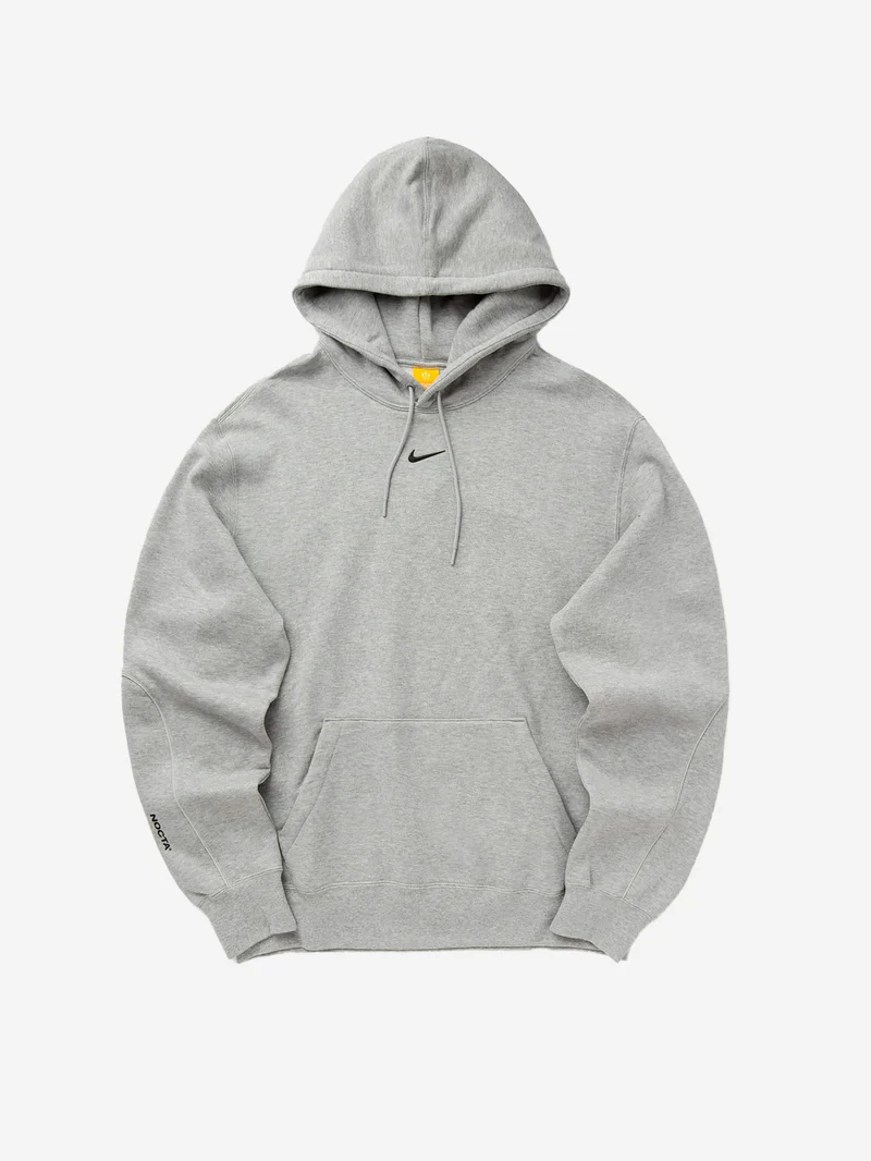 x Drake NOCTA Felpa grigia in fleece con cappuccio CS 2