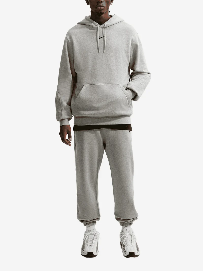 x Drake NOCTA Felpa grigia in fleece con cappuccio CS 2