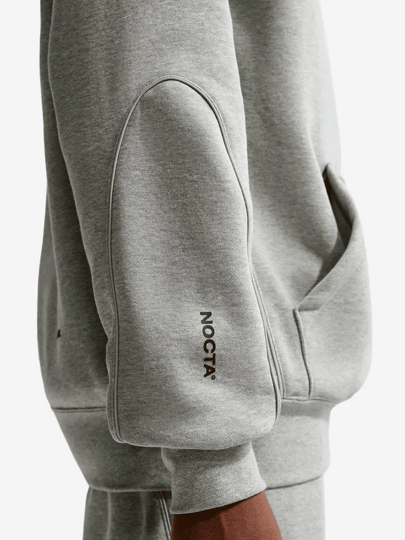 x Drake NOCTA Felpa grigia in fleece con cappuccio CS 2