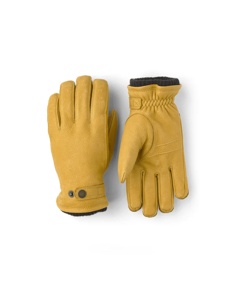 Hestra Utsjö Elk Leather Glove Natural Yellow