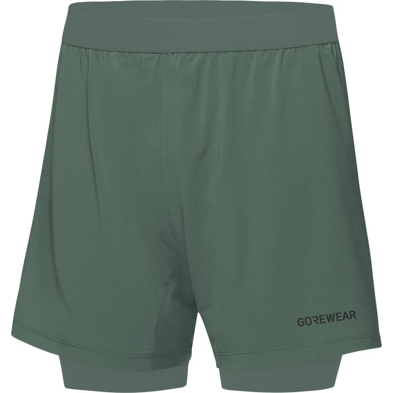 Gorewear Concurve 5” 2in1 Shorts Herren Laufhose slate-green