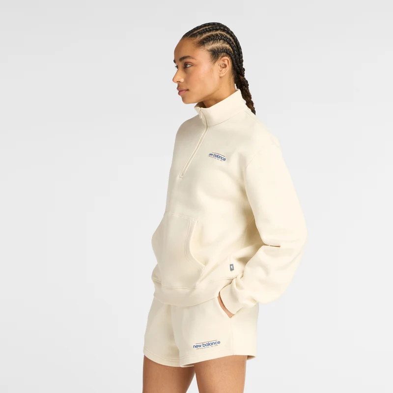 NEW BALANCE Reimagined Fleece Half Zip Pullover