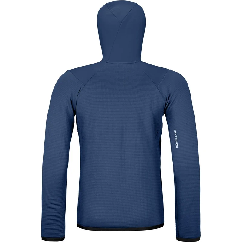 Ortovox Fleece Grid Hoody Herren Fleecejacke blue-nunatak
